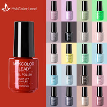 Load image into Gallery viewer, 7ml Nail Gel Semi Permanent Gel Polish UV LED Nail Gel Colorful Bottle Varnish Soak Off Nail Art Gel Nail Polish