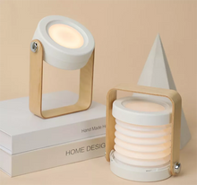 Load image into Gallery viewer, Multifunction Foldable LED Night Light USB Rechargeable Table Lamp Portable Dimmable Light for indoor lighting outdoor camping