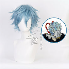 Load image into Gallery viewer, My Hero Academia Dabi Wig Cosplay Costume Boku no Hero Academia Short Black Synthetic Hair Halloween Party Wigs