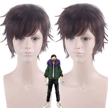 Load image into Gallery viewer, My Hero Academia Dabi Wig Cosplay Costume Boku no Hero Academia Short Black Synthetic Hair Halloween Party Wigs