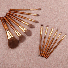 Load image into Gallery viewer, Makeup brushes makeup tools/The Rising Sun Series 13 high quality brushes and traditional jacquard weave cosmetic bag
