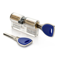 Load image into Gallery viewer, Door lock Cutaway Inside View Of Practice Lock Transparent Padlock Training Skill Pick View Padlock For Locksmith With Smart Keys