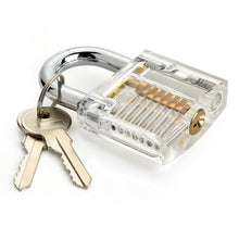 Load image into Gallery viewer, Door lock Cutaway Inside View Of Practice Lock Transparent Padlock Training Skill Pick View Padlock For Locksmith With Smart Keys