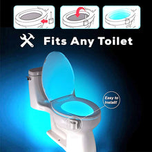 Load image into Gallery viewer, LED Toilet seat Night light Induction lamp Motion sensor WC lamp 8 colors Variable lamp Backlight Used for toilets
