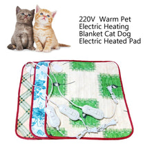 Load image into Gallery viewer, Pet Dog Cat Waterproof Electric Heating Pad Body Winter Warmer Mat Bed Blanket Animals Bed Heater Accessories