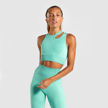 Load image into Gallery viewer, Yoga Set Crop Top Bra Shorts Leggings Workout Outfit Active Fitness Gym Wear