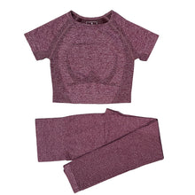 Load image into Gallery viewer, Yoga Set Workout Shirts Sport Pants Bra Gym Clothing Short For Women