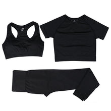 Load image into Gallery viewer, Yoga Set Workout Shirts Sport Pants Bra Gym Clothing Short For Women