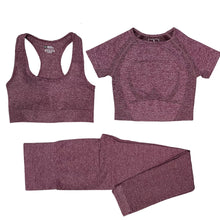 Load image into Gallery viewer, Yoga Set Workout Shirts Sport Pants Bra Gym Clothing Short For Women