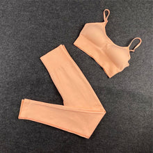 Load image into Gallery viewer, Yoga Set Workout Shirts Sport Pants Bra Fitness Running Sports Sets For Women