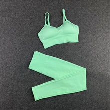 Load image into Gallery viewer, Yoga Set Workout Shirts Sport Pants Bra Fitness Running Sports Sets For Women