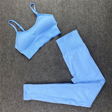 Load image into Gallery viewer, Yoga Set Workout Shirts Sport Pants Bra Fitness Running Sports Sets For Women
