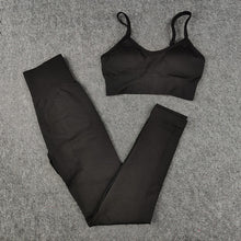 Load image into Gallery viewer, Yoga Set Workout Shirts Sport Pants Bra Fitness Running Sports Sets For Women
