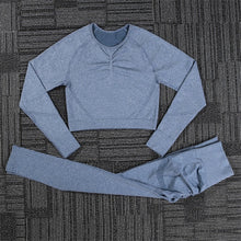 Load image into Gallery viewer, Yoga Set Fitness Sports Suits Gym Clothing Tops And Leggings For Women
