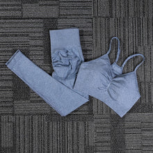 Load image into Gallery viewer, Yoga Set Fitness Sports Suits Gym Clothing Tops And Leggings For Women