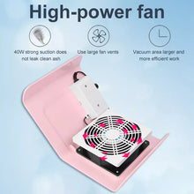 Load image into Gallery viewer, Nail Dust Collector Fan Vacuum Cleaner Manicure Machine Strong Suction Powerful Nail Art Tool Nail Vacuum Cleaner for Manicure