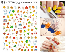 Load image into Gallery viewer, Nail Art Stickers Accessoires Halloween Nails Art Manicure Terug Lijm Decal Decoraties Stickers Voor Nagels Tips Beauty Sticker