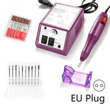 Load image into Gallery viewer, Nail Drill Electric Apparatus for Manicure 10pcs Milling Cutters Drill Bits Set Gel Cuticle Remover Pedicure Machine Nail Art