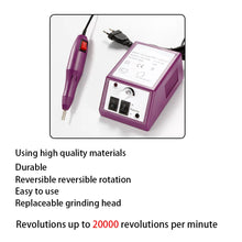 Load image into Gallery viewer, Nail Drill Electric Apparatus for Manicure 10pcs Milling Cutters Drill Bits Set Gel Cuticle Remover Pedicure Machine Nail Art