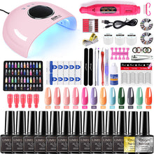 Load image into Gallery viewer, Nail set 120/54W UV LED LAMP for Manicure Gel nail polish Set Kit Gel Varnish Electric Nail Drill Manicure Sets Nail Art Tools