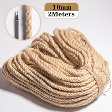 Load image into Gallery viewer, Natural Jute Rope Cord Twine Ribbon Craft DIY Wedding Jute String Thread Handmade Sewing Party Christmas Home Decortion 1mm-10mm
