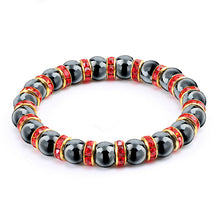 Load image into Gallery viewer, Natural Hematite Beads Bracelets Men No-Magnetic Health Protection Women Jewelry Charm Crystal Stone Stretch Bracelet Bangle
