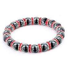 Load image into Gallery viewer, Natural Hematite Beads Bracelets Men No-Magnetic Health Protection Women Jewelry Charm Crystal Stone Stretch Bracelet Bangle