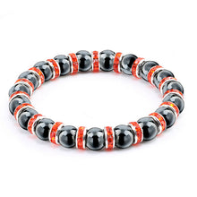 Load image into Gallery viewer, Natural Hematite Beads Bracelets Men No-Magnetic Health Protection Women Jewelry Charm Crystal Stone Stretch Bracelet Bangle