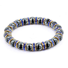 Load image into Gallery viewer, Natural Hematite Beads Bracelets Men No-Magnetic Health Protection Women Jewelry Charm Crystal Stone Stretch Bracelet Bangle