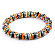 Load image into Gallery viewer, Natural Hematite Beads Bracelets Men No-Magnetic Health Protection Women Jewelry Charm Crystal Stone Stretch Bracelet Bangle