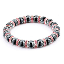 Load image into Gallery viewer, Natural Hematite Beads Bracelets Men No-Magnetic Health Protection Women Jewelry Charm Crystal Stone Stretch Bracelet Bangle