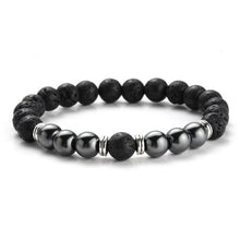 Load image into Gallery viewer, Natural Tiger Eye Beads Bracelet For Women Health Care Hematite Stretch Bracelets Men charm Fashion Jewelry charm bracelet men