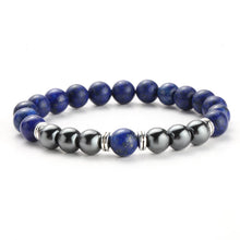Load image into Gallery viewer, Natural Tiger Eye Beads Bracelet For Women Health Care Hematite Stretch Bracelets Men charm Fashion Jewelry charm bracelet men