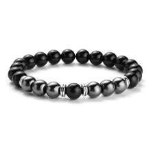 Load image into Gallery viewer, Natural Tiger Eye Beads Bracelet For Women Health Care Hematite Stretch Bracelets Men charm Fashion Jewelry charm bracelet men