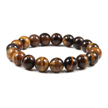 Load image into Gallery viewer, Natural Stone 6/8/10mm Beads Tiger Eye Bracelet Classic Men Women Buddha Black Lava Bracelets Minimalist Yoga Meditation Jewelry