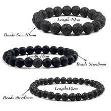 Load image into Gallery viewer, Natural Stone 6/8/10mm Beads Tiger Eye Bracelet Classic Men Women Buddha Black Lava Bracelets Minimalist Yoga Meditation Jewelry