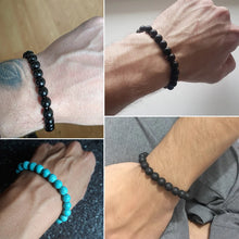 Load image into Gallery viewer, Natural Stone Lava Matte Hematite Beads Bracelet Fashion Charm Buddha Prayer Bracelets For Men Women Yoga Jewelry Gifts pulseras