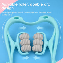 Load image into Gallery viewer, Neck Massager Therapy Neck and Shoulder Dual Trigger Point Roller Self-Massage Tool Relieve Hand Pressure Deep Pressure Massage