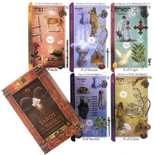 Load image into Gallery viewer, Neon Moon Tarot Deck - Pocket Size with Tuck Box Tarot Cards for Fate Divination Board Game Tarot and A Variety of Tarot Options