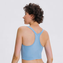 Load image into Gallery viewer, Yoga Bra Buttery Soft Racer back Crop Tank Top Medium Support for Workout Fitness Running