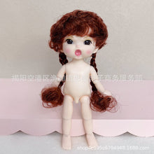 Load image into Gallery viewer, New 16cm BJD Doll 13 Jointed Dolls Cute Angry Wink Face Short Hair Doll with Shoes Nude Body for Girls DIY Toys