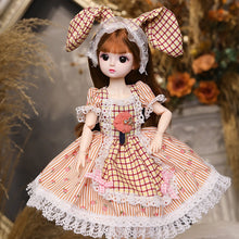 Load image into Gallery viewer, New 30cm 1/6 BJD Doll Little Girl Cute Dress 21 Removable Joint Doll Princess Beauty Makeup Doll Fashion Dress DIY Toy Gift Girl