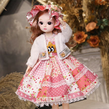 Load image into Gallery viewer, New 30cm 1/6 BJD Doll Little Girl Cute Dress 21 Removable Joint Doll Princess Beauty Makeup Doll Fashion Dress DIY Toy Gift Girl