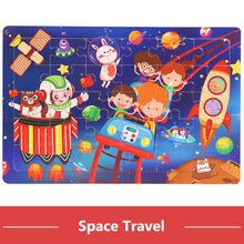 Load image into Gallery viewer, 30pcs Jigsaw Puzzle Kids Wooden Toys Cartoon Animal Wood Puzzle Board Early Learning Baby Educational Toys for Children
