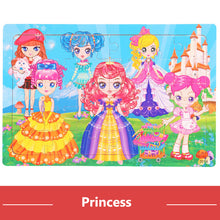 Load image into Gallery viewer, 30pcs Jigsaw Puzzle Kids Wooden Toys Cartoon Animal Wood Puzzle Board Early Learning Baby Educational Toys for Children