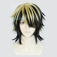 Load image into Gallery viewer, New Anime Tokyo Revengers Hanemiya Kazutora Cosplay Wig Black Golden Short Wig Tokyo Manji Gang Captain Fiber Hair Woman Man