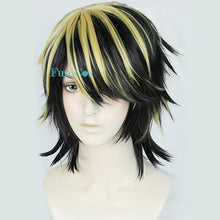 Load image into Gallery viewer, New Anime Tokyo Revengers Hanemiya Kazutora Cosplay Wig Black Golden Short Wig Tokyo Manji Gang Captain Fiber Hair Woman Man