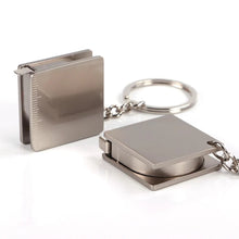 Load image into Gallery viewer, Arrival Measuring Tools Stainless Steel Retractable Ruler Tape Measure Keychain Key Ring Gauging Tools Keyring Pull Ruler