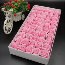 Load image into Gallery viewer, 4.5cm Cheap Soap Rose Heads beauty Wedding Valentine's Day Gift Wedding Bouquet Home Decoration Hand Flower Art 26 color