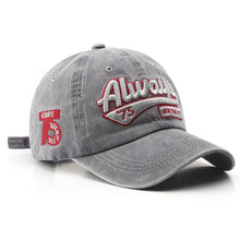 Load image into Gallery viewer, New Fashion Baseball Cap for Women Men Cotton Soft Top Hats Embroidery Letter ALWAYS Summer Sun Caps Casual Snapback Hat Unisex